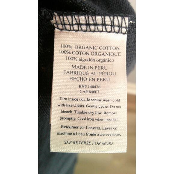 Evereve Faherty Navy Small Sunwashed Slub Muscle Tank Organic Cotton - Picture 9 of 9